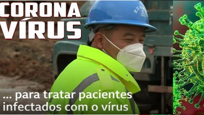china-controi-hospital-para-corona-virus-Wuhan china constroi hospital em 10 dias para tratar infectados por corona virus