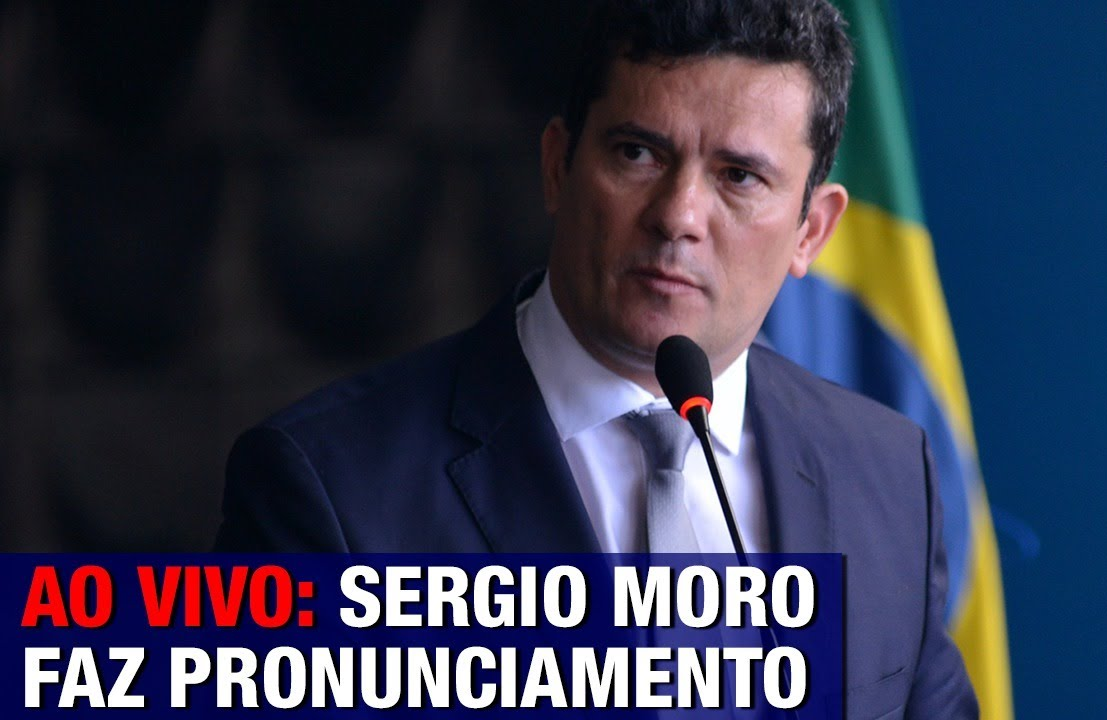 sergio moro demissao ao vivo