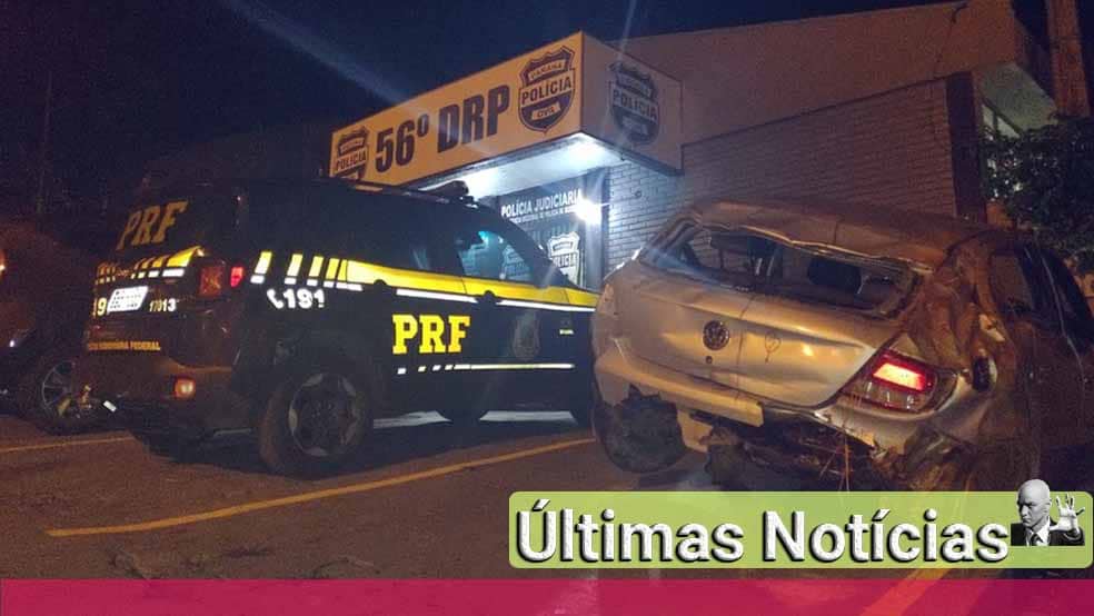 Paraná: Homem capota carro e é preso por suspeita de roubo do veiculo acidentado